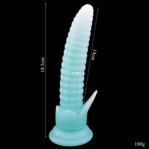 Yumuşak Çevre Dostu Elektrikli Mısır Koçanı Şeklinde Gerçekçi Silikon Anal Plug Uzun Işıklı Boşalan Yapay Penis %100 Su Geçirmez Seks Oyuncağı - Product Image 5