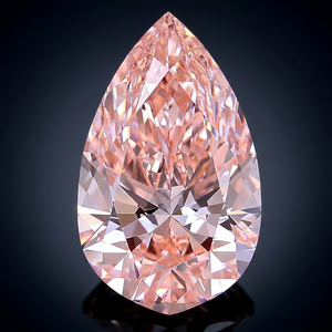 Diamant rose fantaisie de taille poire cultivé en laboratoire, certifié IGI, 6,04 carats, pour la fabrication de bijoux - Product Image 2
