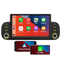 GPS de voiture 4 cœurs, écran HD 7 pouces, WiFi, Carplay sans fil, Android Auto, radio FM Android pour Fiat Panda, lecteur multimédia de voiture