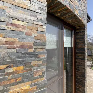 China Cheap Exterior Wall Veneer Slate Stone Panels Natural Stone Tiles Wall Cladding Culture Stone For External Wall