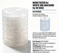 FILTER UTAMA untuk MESIN TINTA PUTIH untuk M 9450 EB-PG0485 untuk 9232 9410 9450 SERI M Printer Inkjet