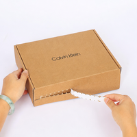 Recycelbare Kraftpapier-Box Wellpappe-Versandverpackung Box mit Abreißstreifen Versandkartons für Kleinunternehmen