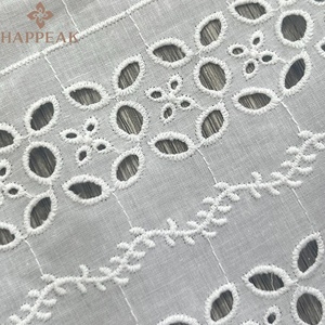 HAPPEAK-Tela bordada de algodón puro con patrones florales para blusa de diseñador - Product Image 5