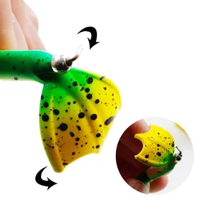 Lushazer Dubbele Propeller Kikker Zacht Aas Boven Water Zacht Lokaas Prop Meerval Siliconen Kunstmatige Wobblers Jigging Visaas - Product Image 3