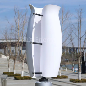 กังหันลมตั้งพื้น Tulip Vertical Wind พร้อมใบพัดไฟเบอร์กลาส กำลังไฟ 5 กิโลวัตต์ แรงดันไฟฟ้าขาเข้า 12V-380V สำหรับใช้ในบ้าน ระบบไฮบริดพลังงานลม RX-TL 600w 1kw 2kw Tulip R - Product Image 1