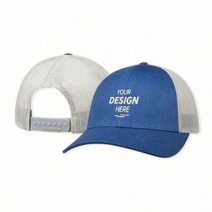 Gorra Trucker Personalizada de 6 Paneles con Visera Ligeramente Curvada, Gorra de Béisbol Moderna de Terciopelo, Malla Deportiva, Pana y Lona - Product Image 1