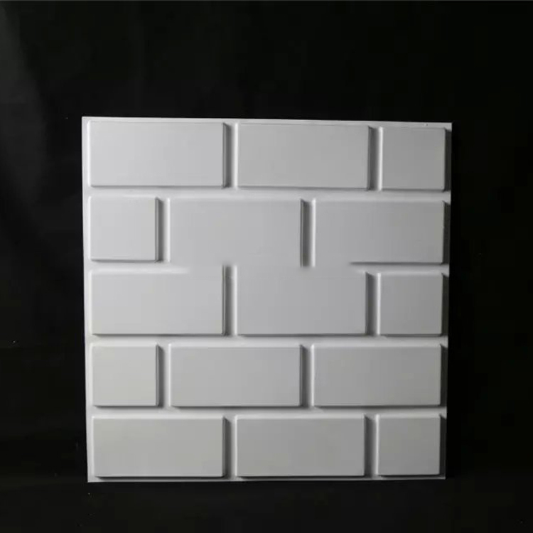 Wall Panels Designs 3D Board for Interior Wall Decoration Brick Design Pvc White Brick of 3D Effect Building Material PVC HJ0001