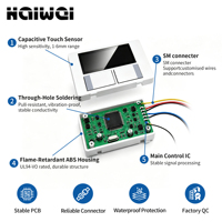 Interruptor Inteligente con Sensor Táctil LCD para Espejo, DC12V/24V 60W, Configuración de Fecha y Hora, CCT Bicolor, Atenuación Continua, Antivaho para Espejo LED