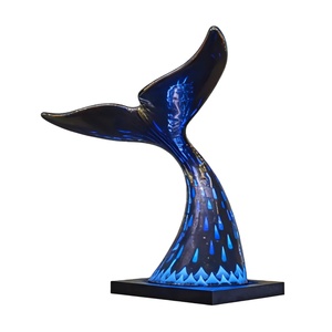 Escultura <span class=keywords><strong>de</strong></span> Cola <span class=keywords><strong>de</strong></span> <span class=keywords><strong>Ballena</strong></span> Elegante en Acero Inoxidable Soldado con Iluminación LED y Acabado Espejo para Atrio <span class=keywords><strong>de</strong></span> Centro Comercial Moderno - Product Image 5
