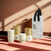 Bol en papier jetable, boîte d'emballage à emporter, bol en papier circulaire, seau à soupe, bol en papier pour salade