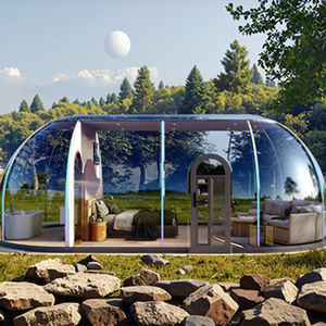 Tente Bulle Igloo Transparente d'Extérieur D2025 Conception Entièrement Panoramique avec Tissu PVC Résistant Petite Maison de Glamping - Product Image 3