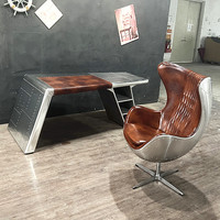 Chaise industrielle rétro aviateur pour bureau et salon chaise de bureau style loft bureau aviateur