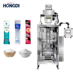 Machine d'emballage et de collage entièrement automatique à 4 colonnes pour films/sacs scellés au dos, idéale pour les poudres alimentaires, de lavage et détergents - Product Image 1