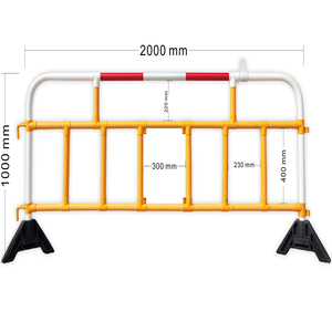 Rào Cản Đường Nhựa ODM Kiểm Soát Đám Đông Giao Thông Rào Cản Đỗ Xe PVC Rào Chắn Cho Người Đi Bộ - Product Image 1