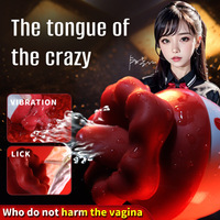 Silikon-Zungen-Klitoris-Leckgerät, Nippel- und Klitoris-Saugvorrichtung, Stimulator mit Vibration und Saugfunktion, Vibrationsrose, Weiblicher Dildo, Sexspielzeug