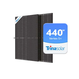Panel <span class=keywords><strong>Solar</strong></span> <span class=keywords><strong>Trina</strong></span> Vertex S+ Tipo N TOPCon de Doble Vidrio, 440w 445w 450w <span class=keywords><strong>455</strong></span> Vatios, Totalmente Negro, para Hogares en EE. UU. - Product Image 1