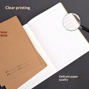 Cahier d'exercices Hongdu 16K épaissi, cahier de devoirs en papier kraft, reliure cousue, grand format, pour anglais, mathématiques, composition et correction des sujets - Product Image 5