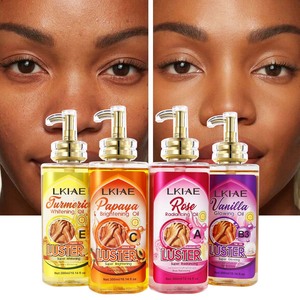 Private Label Body Olie Voor Donkere Huid Diep Hydraterende Verhelderende Revitalisering Met Biologische Shea Wortel Aha Honing Ingrediënten - Product Image 1