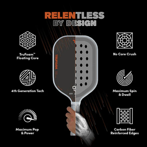 Pala de Pickleball WINNEX de Fábrica OEM Premium Termoformada con Núcleo de Trufoam de Alta Potencia de Fibra de Carbono Cruda Aprobada por la USAP - Product Image 2