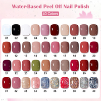 KUDAN Fashion Chameleon Quick-Drying Water-Based Peel off Liquid Gel Polish untuk Lukisan Gradasi dan Seni Kuku Prancis di Salon