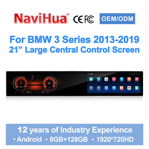 หน้าจอ Navihua สำหรับรถยนต์ BMW ซีรีส์ 3 F30 NBT ปี 2013-2019 จอคู่ขนาด 21 นิ้ว จอควบคุมกลางขนาดใหญ่ ระบบแอนดรอยด์ พร้อมระบบนำทาง GPS - Product Image 1