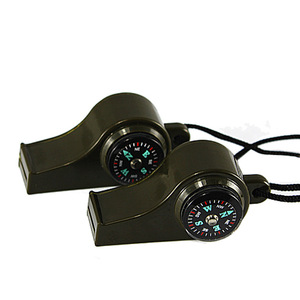 Multifunctional Whistle With Compass And Thermometer PVC Mini 3B-1 For Outdoor Camping - Product Image 5