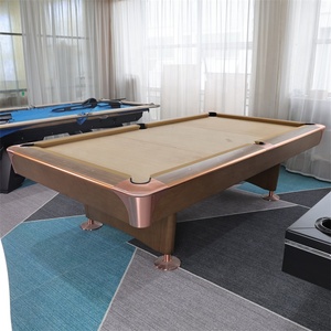 Table de <span class=keywords><strong>billard</strong></span> de style américain personnalisée en usine, avec structure métallique, compartiments de rangement et coins. - Product Image 5