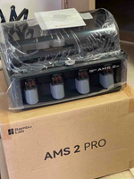 Sistem Pengumpan Filamen Otomatis Bamboo Lab AMS 2 Pro/AMS, Pengering Multi Warna Multi Material Cerdas untuk Printer 3D A1 X1 P2 H2D