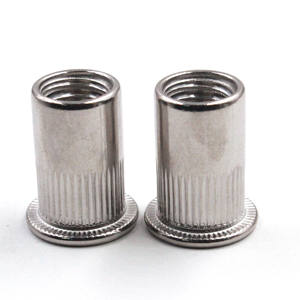 Tuercas Remachables de Aleación de Aluminio M3 M4 M5 M6 M8 M10 M12 M16, Remaches Roscados de Cabeza Plana, Tuercas Remachables Huecas Moleteadas, Tapa de Tuerca Remachable, Zinc Azul Blanco - Product Image 2