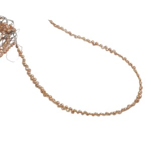 Perles de Mantou économiques de 3-4 mm, 28 trous, perles d'eau douce naturelles, perles plates, perles à pain, matériel manuel de bricolage, perles en vrac - Product Image 5