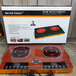 Eurokera Cuisinière à induction intelligente domestique Double <span class=keywords><strong>plaque</strong></span> de cuisson magnétique électrique 220v avec <span class=keywords><strong>hotte</strong></span> <span class=keywords><strong>intégrée</strong></span> - Product Image 5