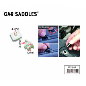 Clips en plastique pour sièges de voiture 4,8 mm 8,5 mm 10 mm pour réparation automobile, diagramme inclus - Product Image 3