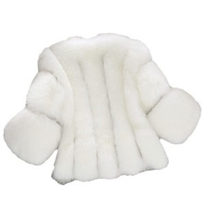 Nuevo diseño moderno de moda de talla grande mullido otoño cálido moda gruesa abrigos de piel sintética para mujer chaqueta de piel para mujer - Product Image 6