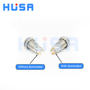 HUSA Best Seller interruptores de botón 2024 impermeable Metal momentáneo <span class=keywords><strong>Micro</strong></span> interruptor de botón 8mm para <span class=keywords><strong>coche</strong></span> - Product Image 6