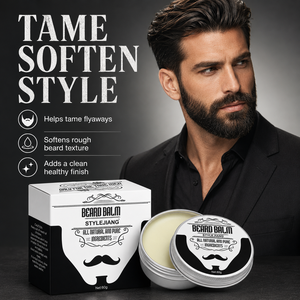 Baume à barbe naturel sous marque privée, cire à barbe hydratante et brillante, soin coiffant pour moustache et barbe pour hommes, formule personnalisée - Product Image 2