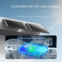 Caméra de sécurité sans fil 4G extérieure à énergie solaire avec vue panoramique à 360° et 4 objectifs HD pour verger, étang à poissons, ferme