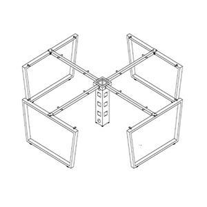 Nouveau design de table de réunion et de bureau pieds de table en métal - Product Image 2