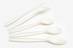 Dao Kéo Phân Hủy Bột Bắp Dùng Một Lần Dao Kéo Bột Bắp 7Inch Dao Nĩa Muỗng Ăn - Product Image 4