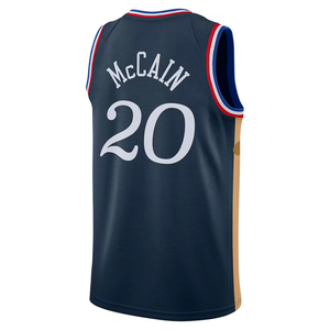 Nouveaux maillots de basket-ball de l'édition City 2026 de Jared <span class=keywords><strong>McCain</strong></span>, de haute qualité, brodés, avec des détails cousus - Product Image 3