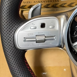 Volant en cuir amélioré pour <span class=keywords><strong>Mercedes</strong></span> Benz <span class=keywords><strong>AMG</strong></span> GLC GT W204 W205 W213 W218 W222 C300 E350 GLE A45 C300 C43 C53 W117 W177 - Product Image 2
