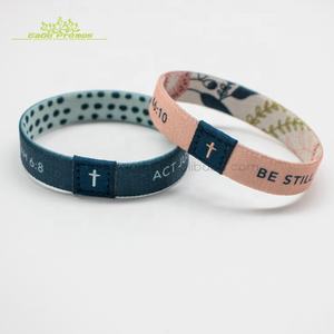 Cordón Elástico de 1/<span class=keywords><strong>2</strong></span> Pulgada a Todo Color de Shanghai Eago Promos 2026 para Pulsera, Pulsera de Tela Personalizada para Festivales - Product Image 2