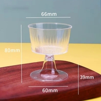 Gobelet à dessert mini transparent en PS de 3,21 oz avec couvercle, respectueux de l'environnement, non toxique, pour mousse, gâteau, sundae