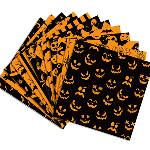 WW193 Halloween thème Scrapbook papier Orange citrouille <span class=keywords><strong>fond</strong></span> papier pour salle de classe <span class=keywords><strong>tableau</strong></span> <span class=keywords><strong>noir</strong></span> Journal fournitures - Product Image 1