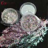 Aurora Holographische Flakes Farbe Shift Nagel Pigment Pulver Chameleon Flocken