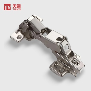 Charnières de meubles en acier laminé à froid nickelé à fermeture douce hydraulique 3D, angle d'ouverture 125°, vente chaude - Product Image 1