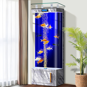 Akuarium Ikan Kaca Besar Persegi Panjang Mewah Modern 2026 dengan Filtrasi Dekorasi Lanskap Rumah Ramah Lingkungan untuk Ruang Tamu - Product Image 4