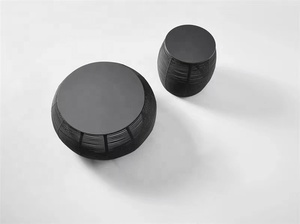 Mesa de Comedor Redonda de Ratán para Jardín o Patio, Estilo Nórdico Moderno - Product Image 4