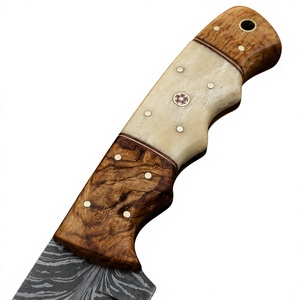 Couteaux de chasse en acier au carbone de qualité industrielle pour l'extérieur, avec manche en bois, motif personnalisé OEM pour le camping et la chasse - Product Image 4