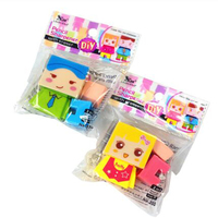 Stylo à crayons pour enfants, ensemble de papeterie démontage mini mignon, gommes avec affûteur
