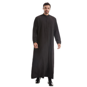 Vente en gros Respirant Grande Taille Hommes Polyester Qatari Arabe Toga Robe du Moyen-Orient pour l'hiver pour le Moyen-Orient - Product Image 4